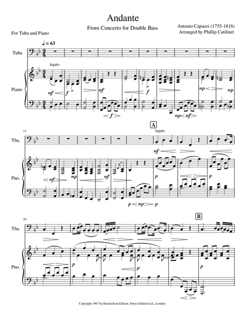 Andante (Capuzzi/Arranged by Philip Catelinet)