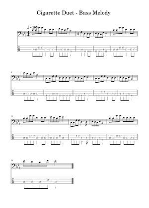 cigarette duet piano Cigarette Duet Sheet Music for Piano (Solo) easy