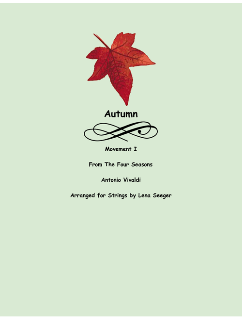 Autumn from the Four Seasons, first movement (Arr. Lena Seeger) - Antonio Vivaldi (String Ensemble)