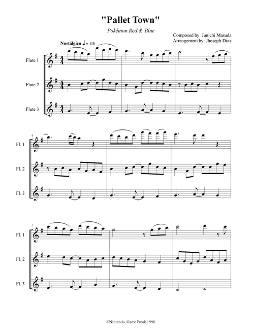 Pallet Town (Arr. Jhoseph Diaz) - Junichi Masuda (Woodwind Ensemble)