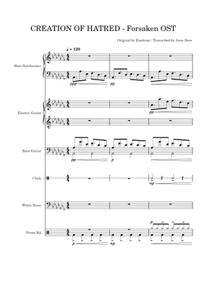 Creation of Hatred - Exidious Sheet Music for Trombone, Tuba, Flute ...