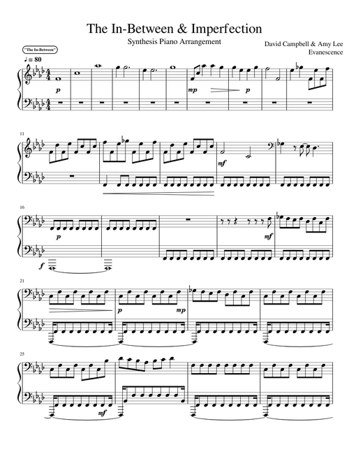 Imperfection / The In-Between - Evanescence (Synthesis)