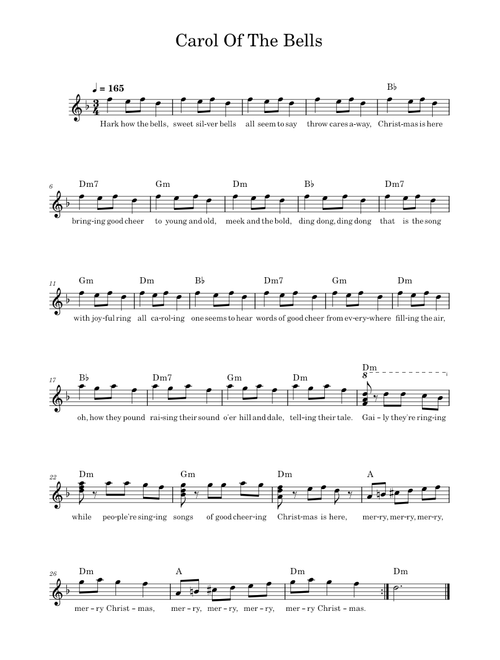 Carol Of The Bells