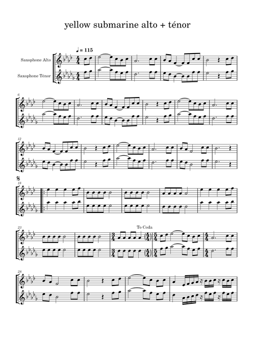 Yellow submarine – The Beatles