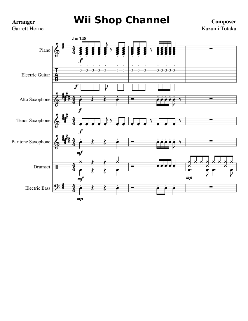 Wii shop channel sheet music cheap