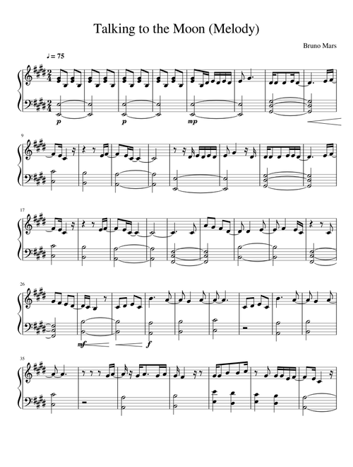 Talking to the Moon (Melody)