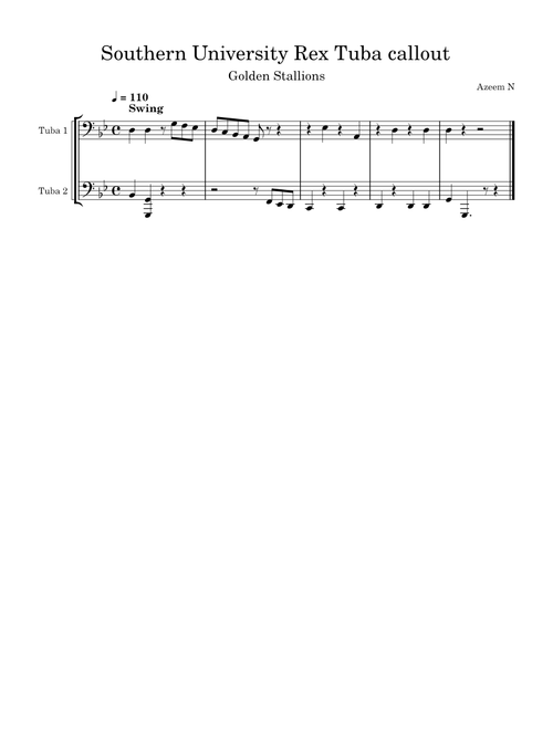Rex – Southern University Rex Tuba callout