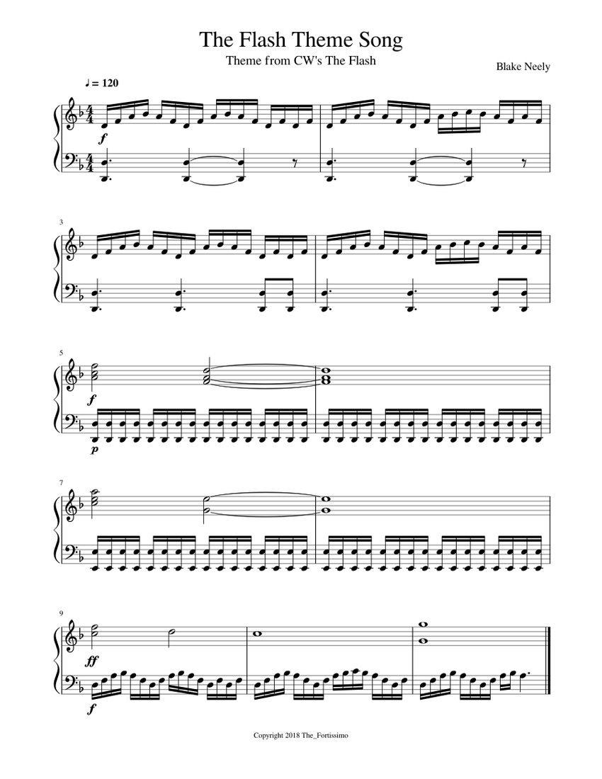 Flash piano top
