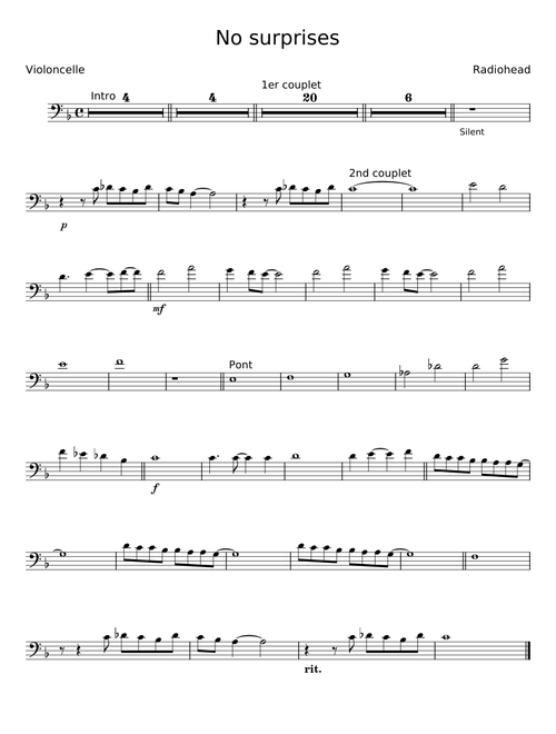 No surprises - Radiohead