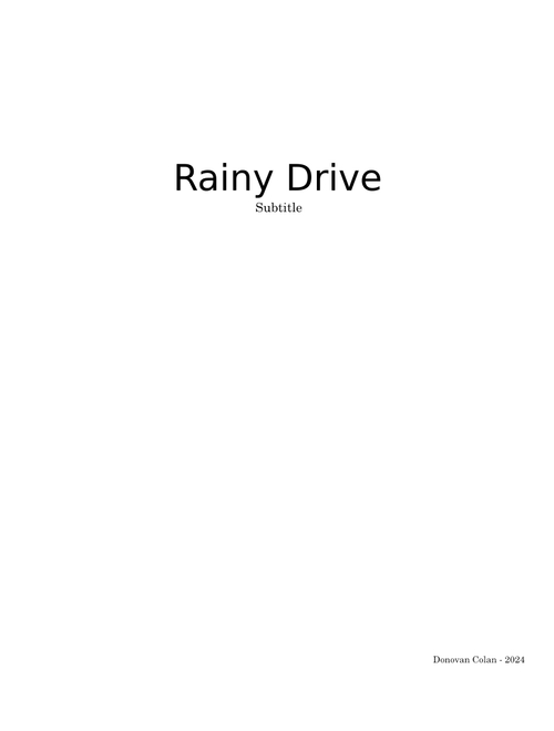 Rainy Drive