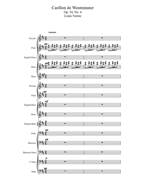 Louis Vierne: Carillon de Westminster, Op. 54, No. 6