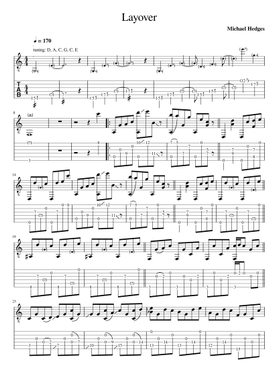 Free Michael Hedges sheet music | Download PDF or print on
