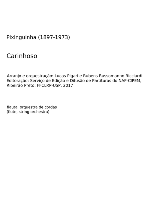 Carinhoso - Pixinghinha