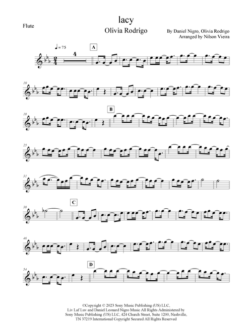 Lacy (Arr. Nilson de Melo Vieira) - Olivia Rodrigo (Flute and Piano)