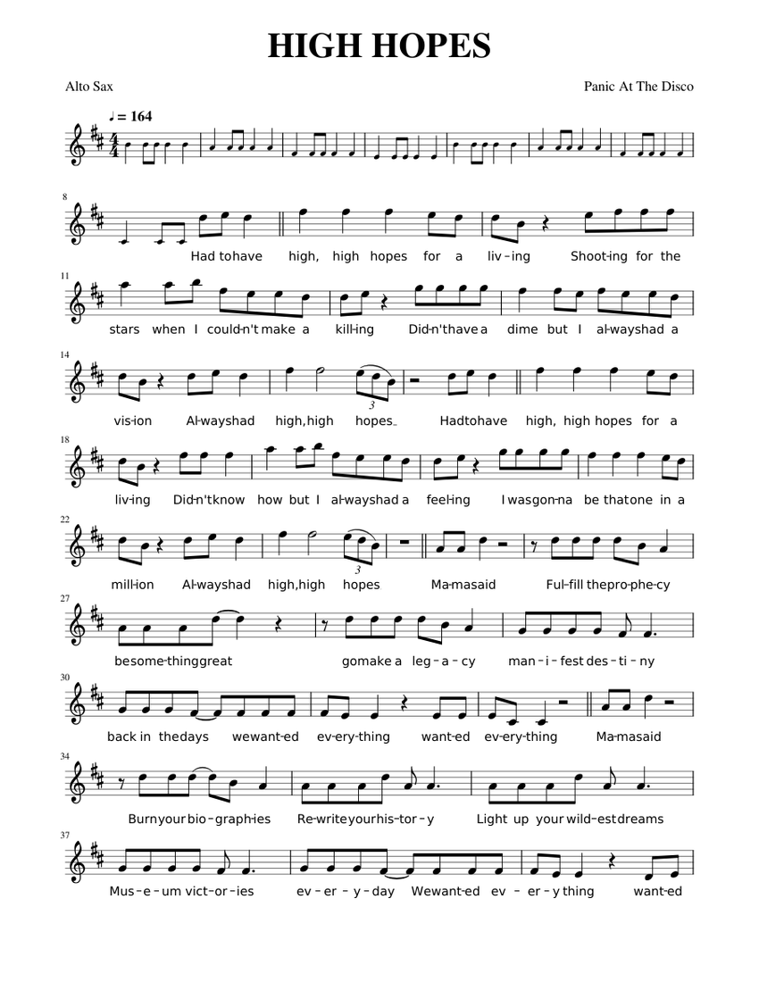 High a alto sax hot sale