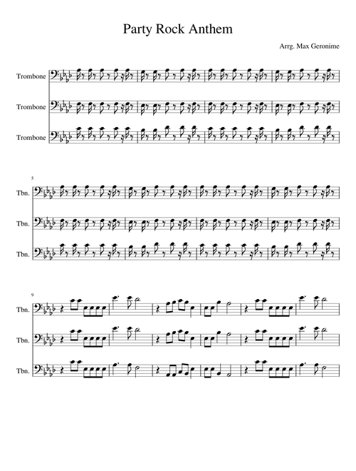 Party Rock Anthem Trombone