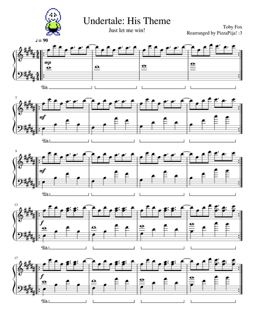 Undertale - His Theme Solo (Free DL)