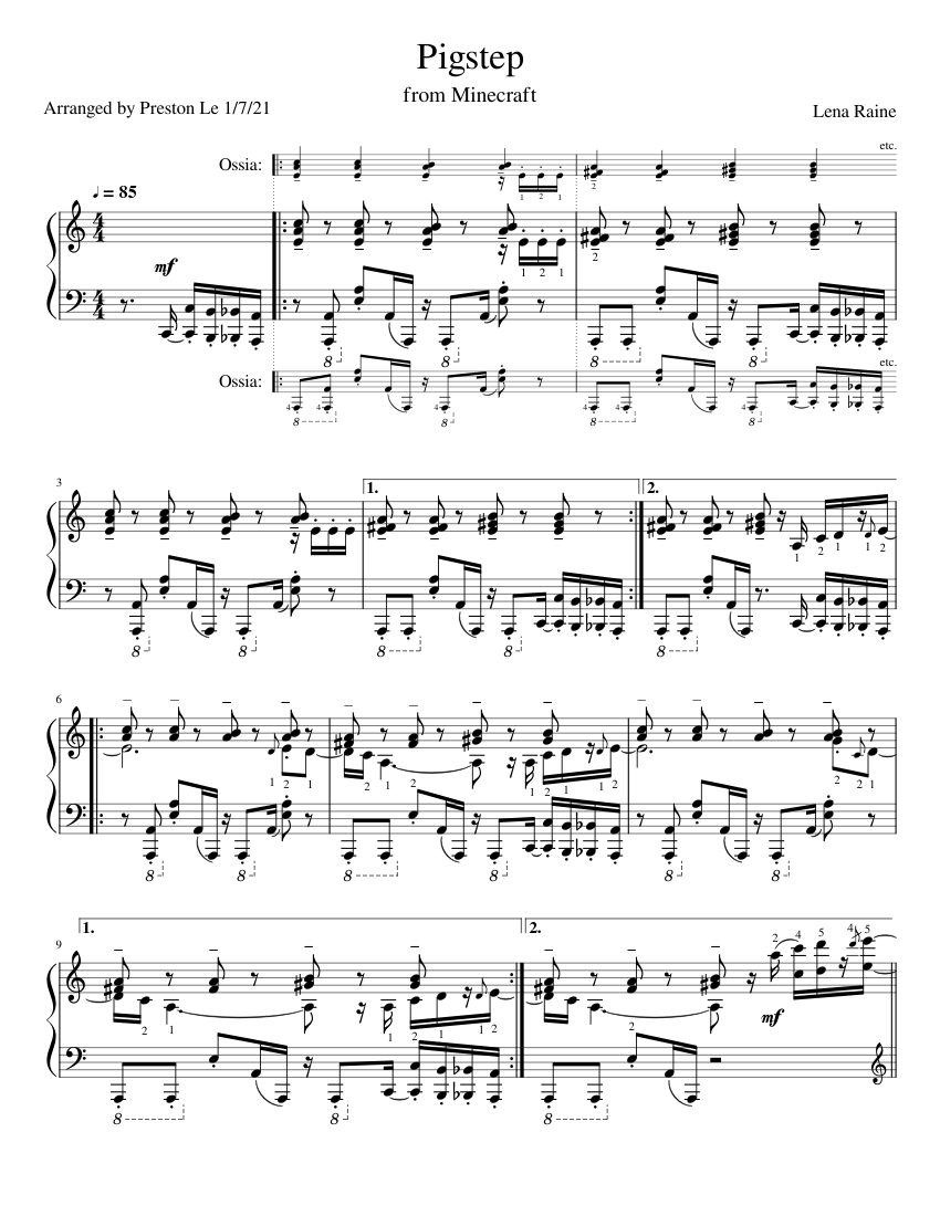 Pigstep (Revised) Sheet music for Piano (Solo)