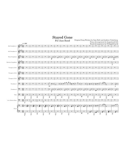 Stayed Gone – Hazbin Hotel - Jazz Band Arrangement
