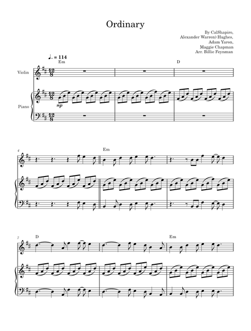 Ordinary – Alex Warren