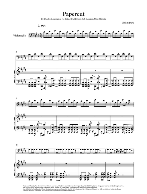 Papercut (Arr. André Laitano) - Linkin Park (Instrumental Duet and Piano)