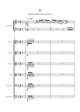 Free Concerto For Marimba And Strings by Emmanuel Sejourne sheet