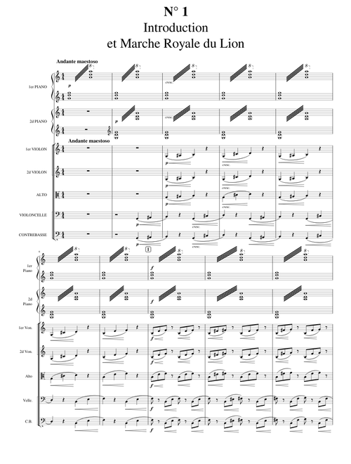 Camille Saint-Saëns - LE CARNAVAL DES ANIMAUX (Œuvre intégrale)