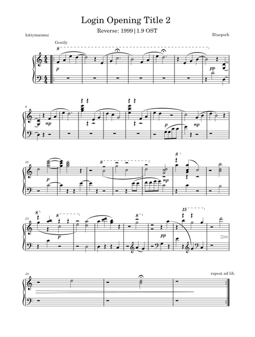 Reverse: 1999 OST | Login Theme 2