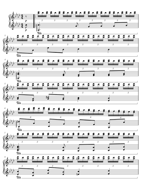 Études pour piano solo, op. 74, n° 2 pluie pendant la nuit – Leporlla