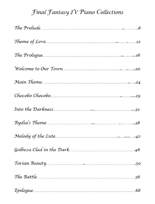 Final Fantasy IV sheet music by rizen1989 | Play, print, and