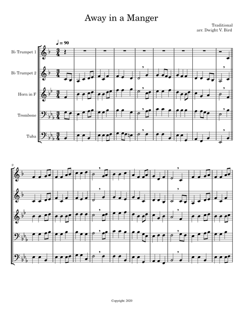 Away in a Manger – traditional