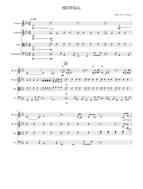 Skyfall – Adele Skyfall - String Quartet