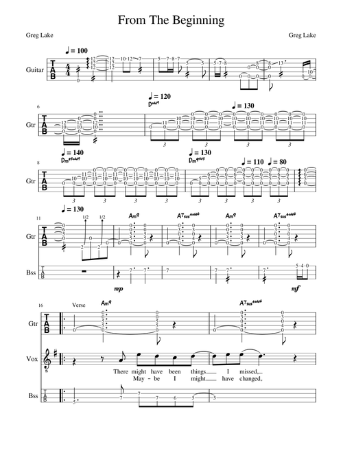 From the beginning – Emerson, Lake & Palmer