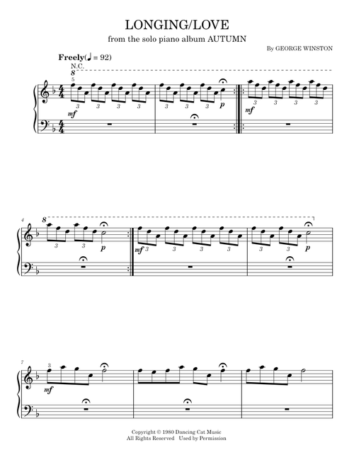 George Winston sheet music by abbyh0610 | Play, print, and