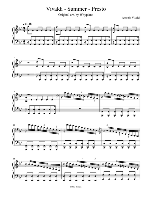 Vivaldi Summer Presto