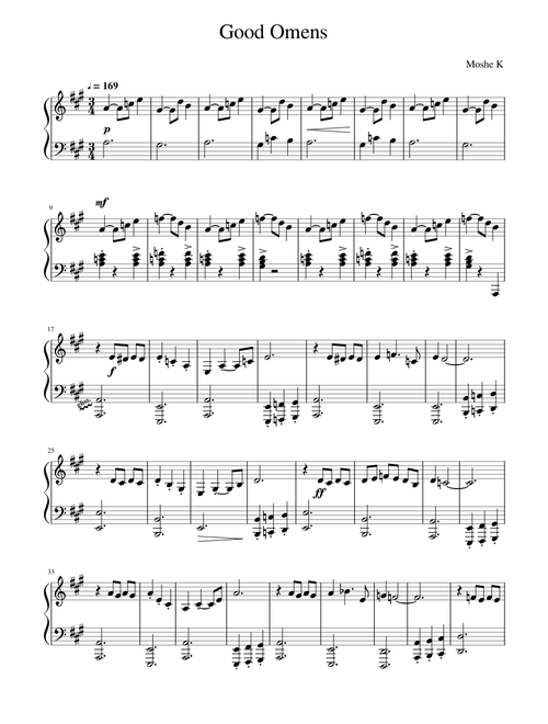 Good Omens Piano/violin