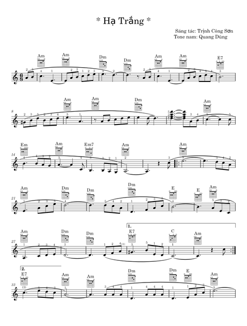 Hạ Trắng - Trịnh Công Sơn
