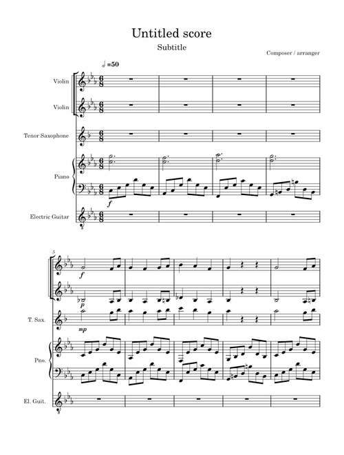 Untitled score