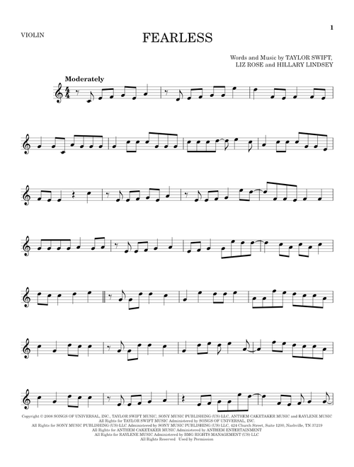 Fearless - Taylor Swift (Violin Solo)