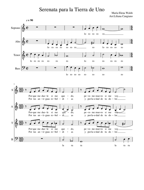 Serenata para la Tierra de Uno