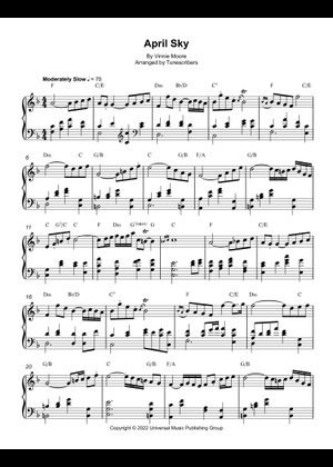 April Sky by Vinnie Moore Sheet Music and Tab for Mandolin (Solo