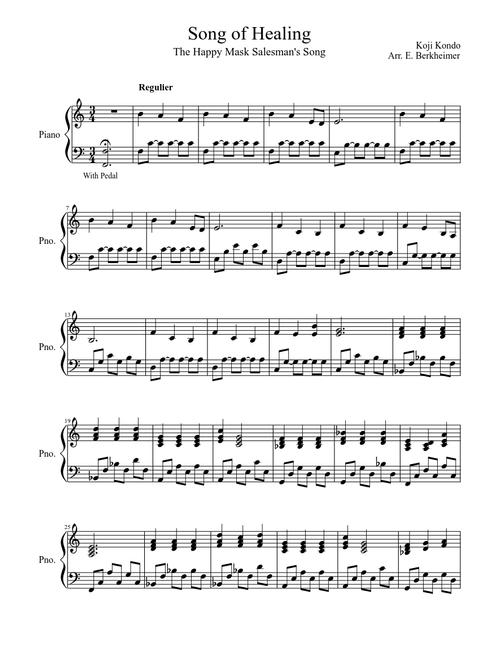 Song of Healing (For Beginner)