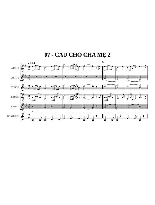 CẦU CHO CHA MẸ 2 – SƯU TẦM
