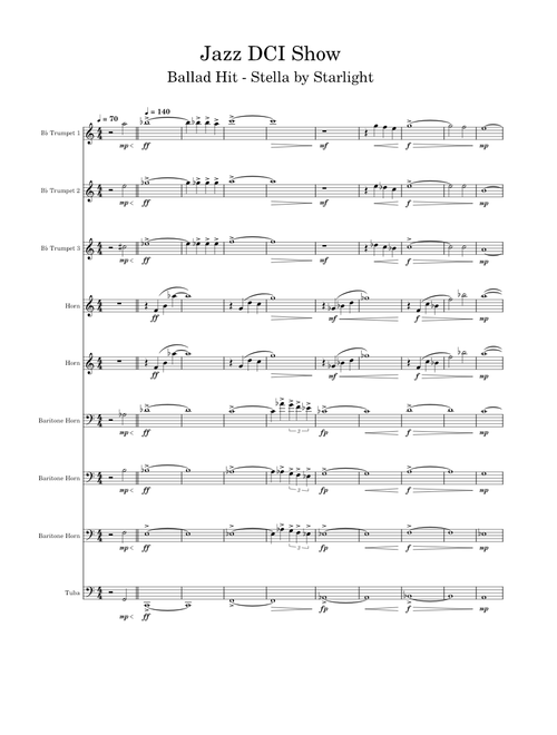 Jazz DCI Show Ballad Hit - Stella by Starlight