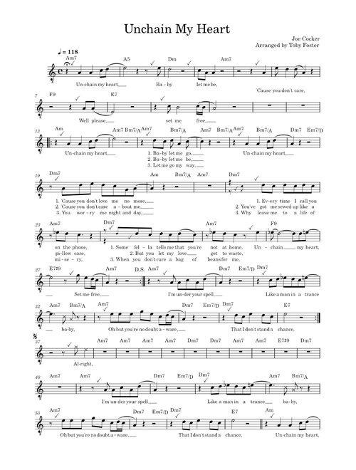 Unchain my heart – Joe Cocker Unchain My Heart – Joe Cocker