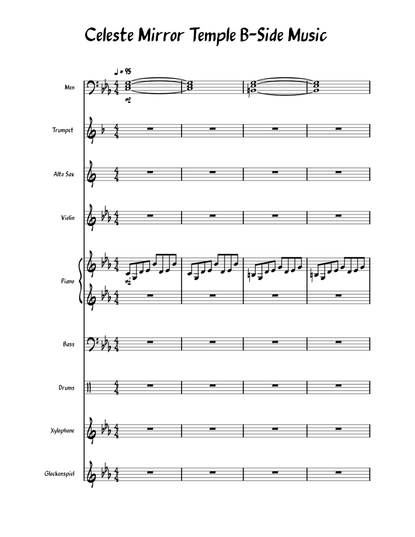 披星戴月的想你- 五告人鋼琴solo譜Sheet Music for Piano (Solo