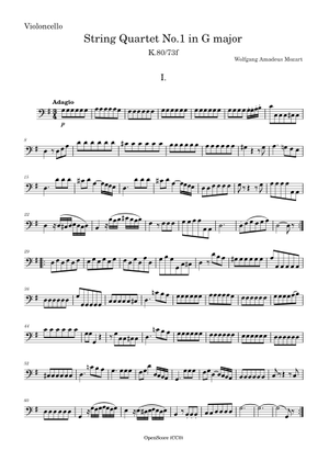 String Quartet No.1 in G major, K.80/73f – Wolfgang Amadeus Mozart