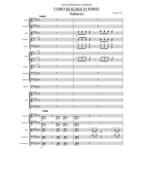 Va pensiero - Nabucco