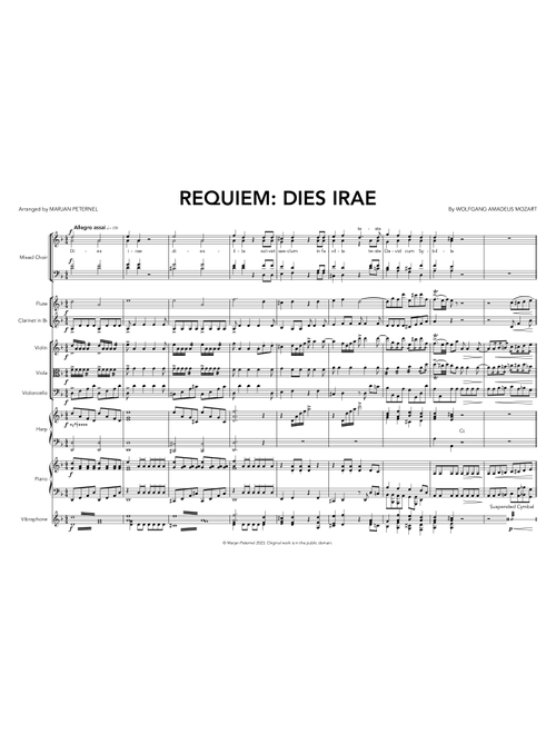 Dies Irae (Arr. Marjan Peternel) - Wolfgang Amadeus Mozart (Large Ensemble)