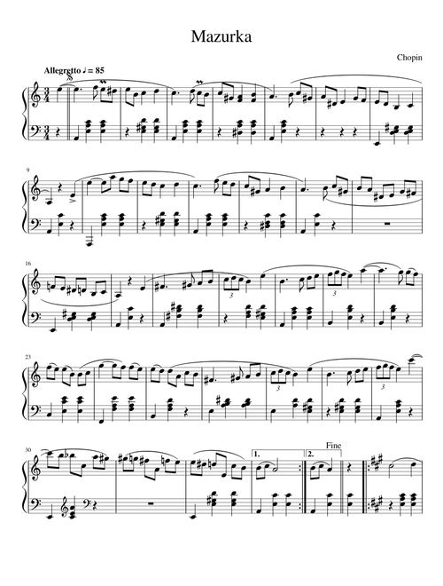 Chopin-Mazurka